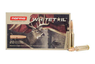 Norma Whitetail 6.5 Creedmoor 140gr Ammunition with brass casing